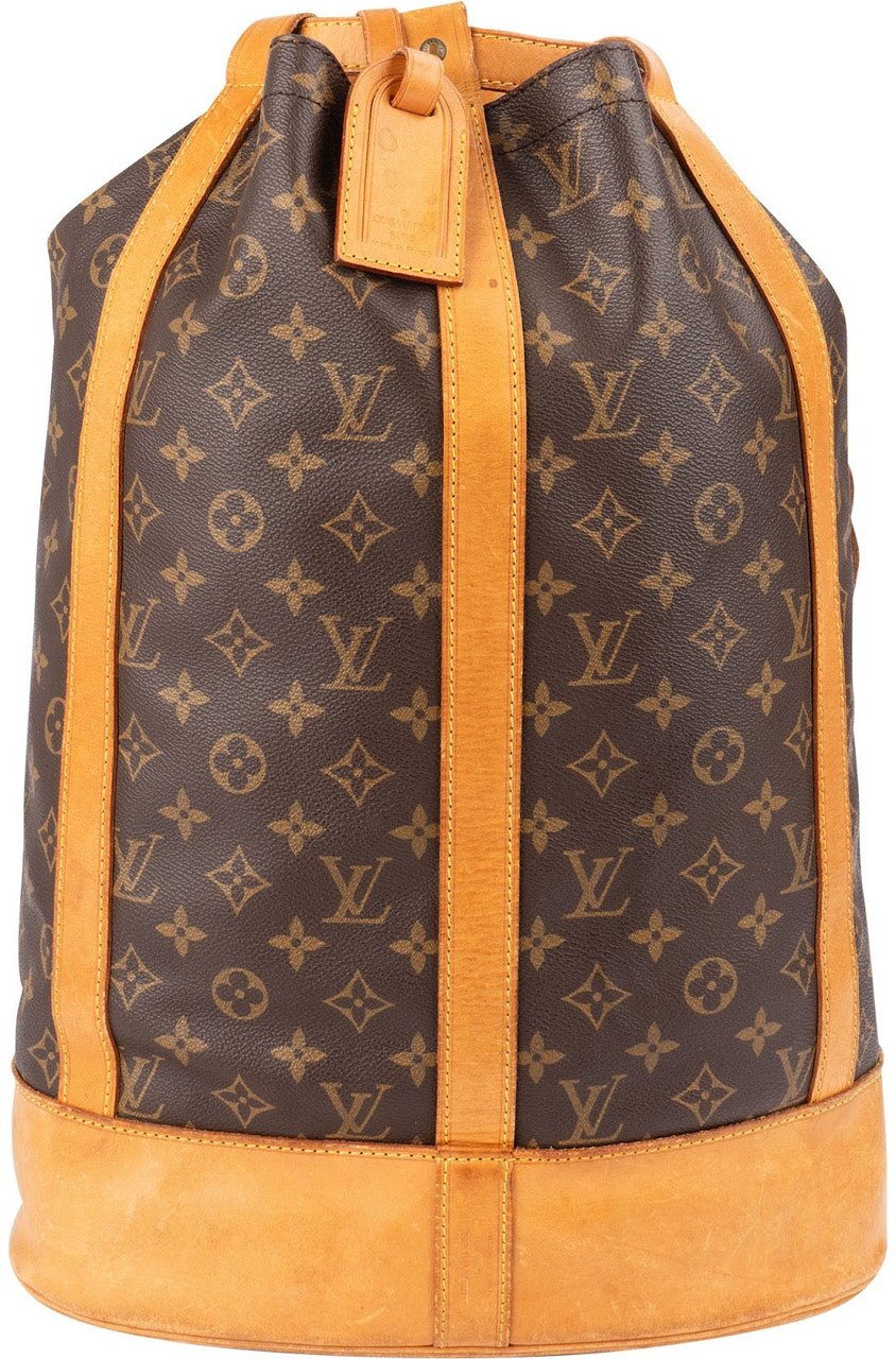 Louis Vuitton Monogram Canvas Randonnee GM Backpack Shoulder Bag Bruin