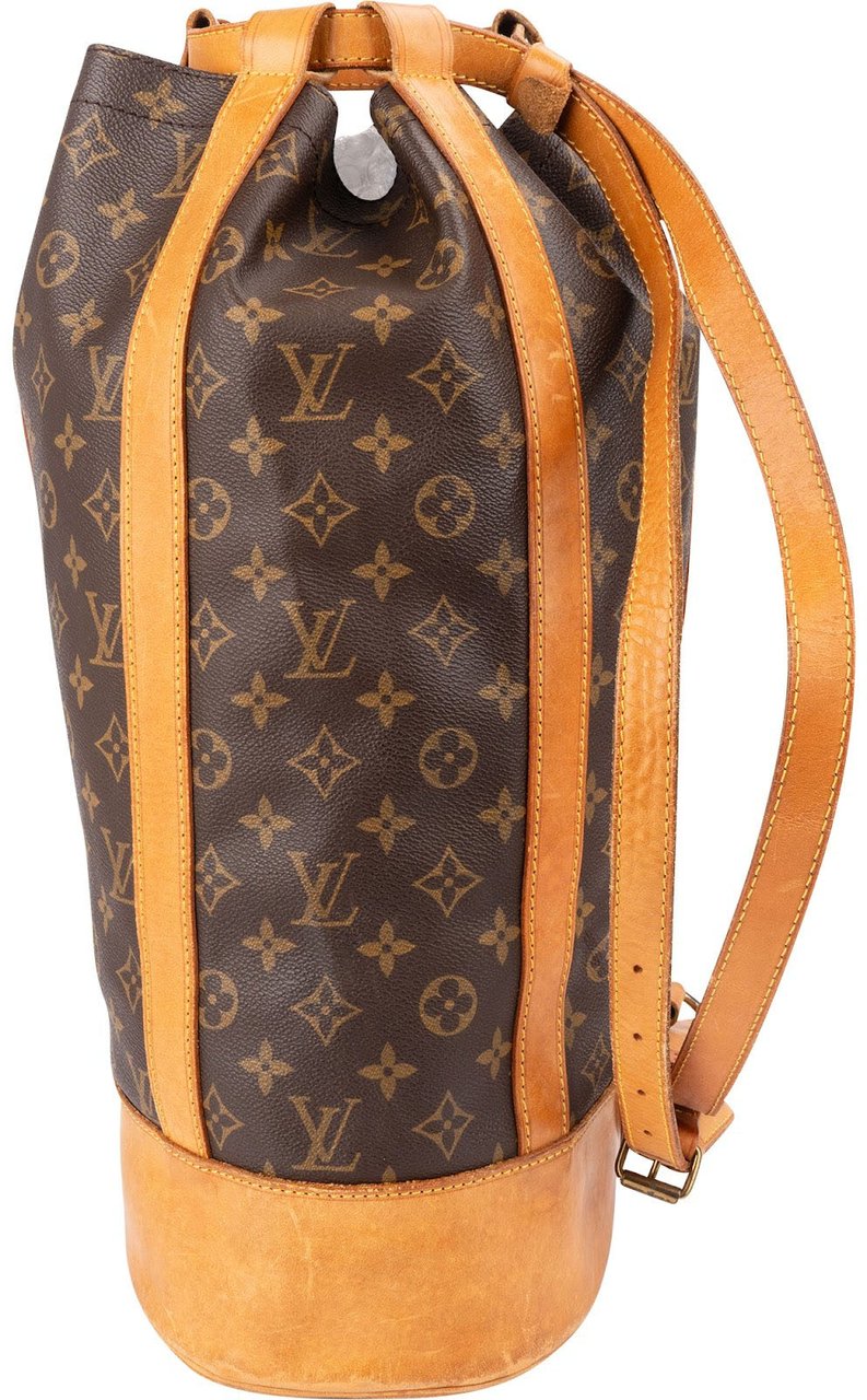 Louis Vuitton Monogram Canvas Randonnee GM Backpack Shoulder Bag Bruin