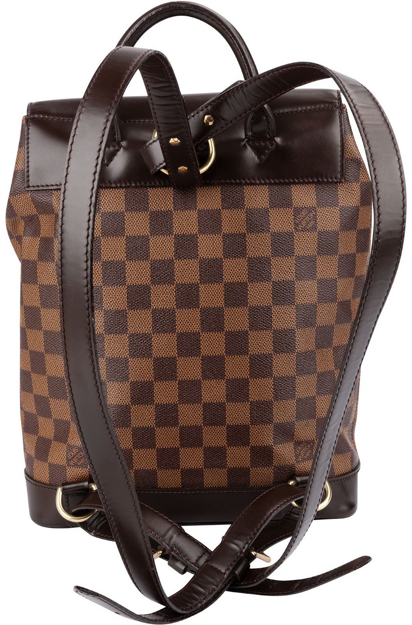 Louis Vuitton Monogram Damier Ebene Canvas Soho Centenaire Backpack Bruin