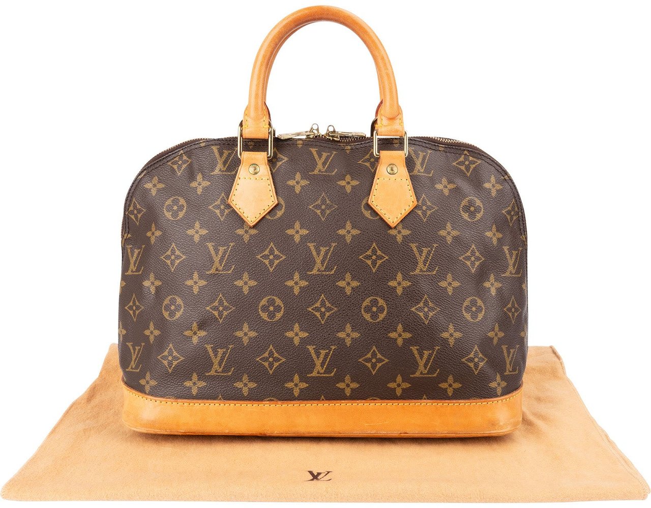 Louis Vuitton Monogram Canvas Alma PM Handbag Bruin