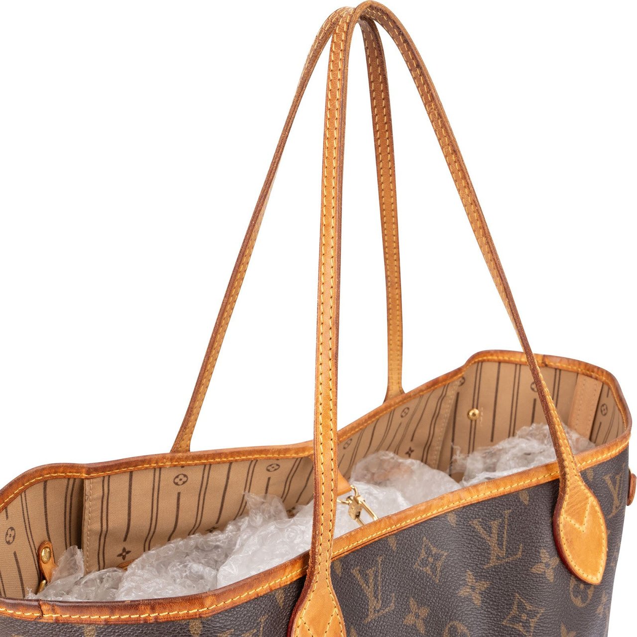 Louis Vuitton Monogram Canvas Neverfull MM Shoulder Bag Bruin