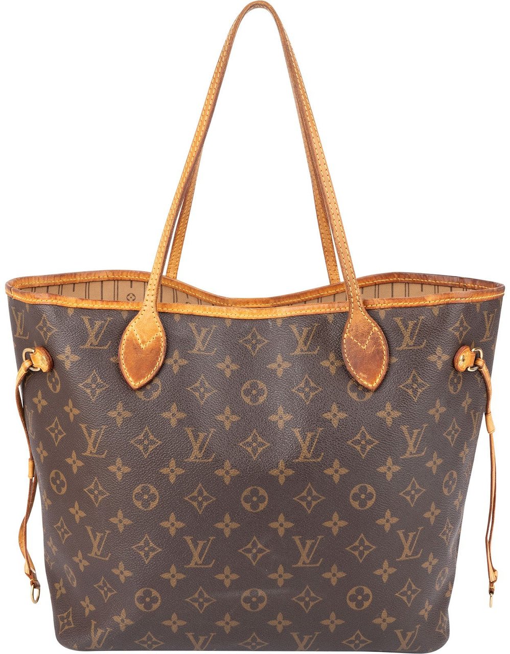 Louis Vuitton Monogram Canvas Neverfull MM Shoulder Bag Bruin