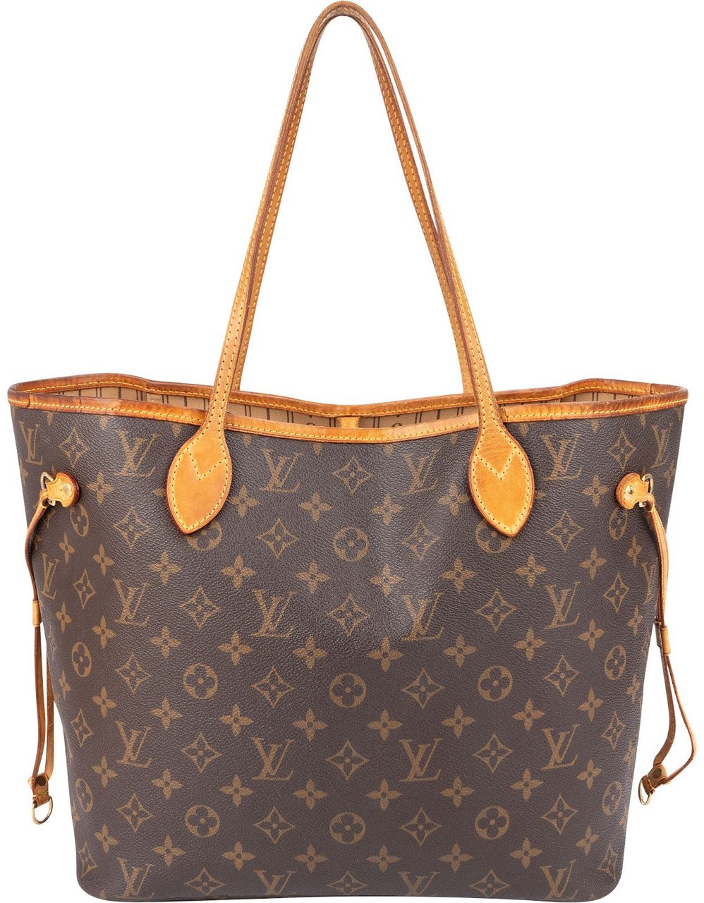 Louis Vuitton Monogram Canvas Neverfull MM Shoulder Bag Bruin
