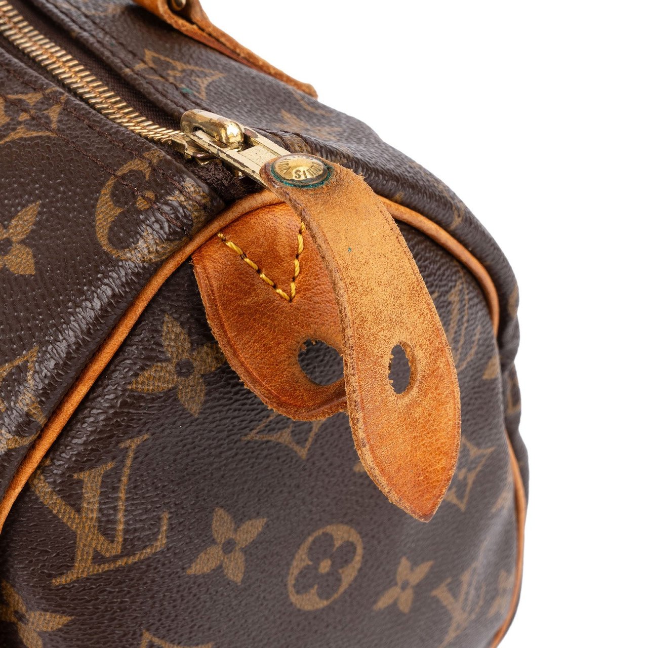 Louis Vuitton Monogram Canvas Speedy 25 Handbag Bruin
