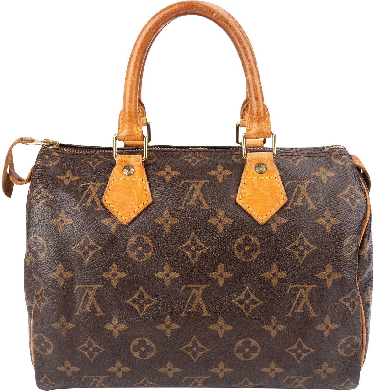 Louis Vuitton Monogram Canvas Speedy 25 Handbag Bruin