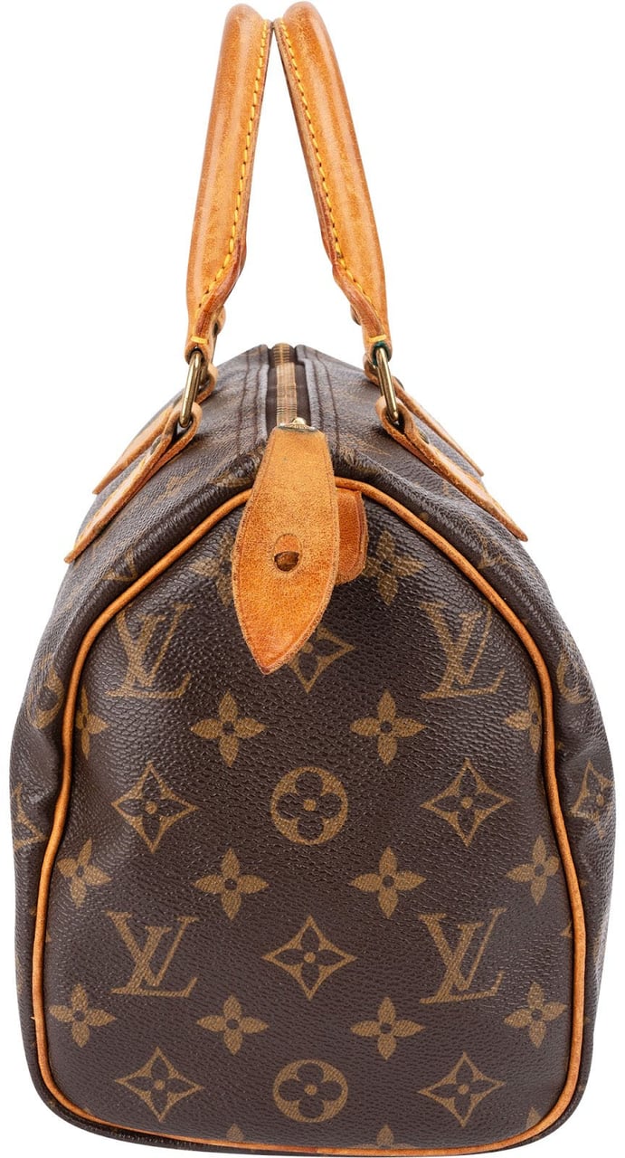 Louis Vuitton Monogram Canvas Speedy 25 Handbag Bruin