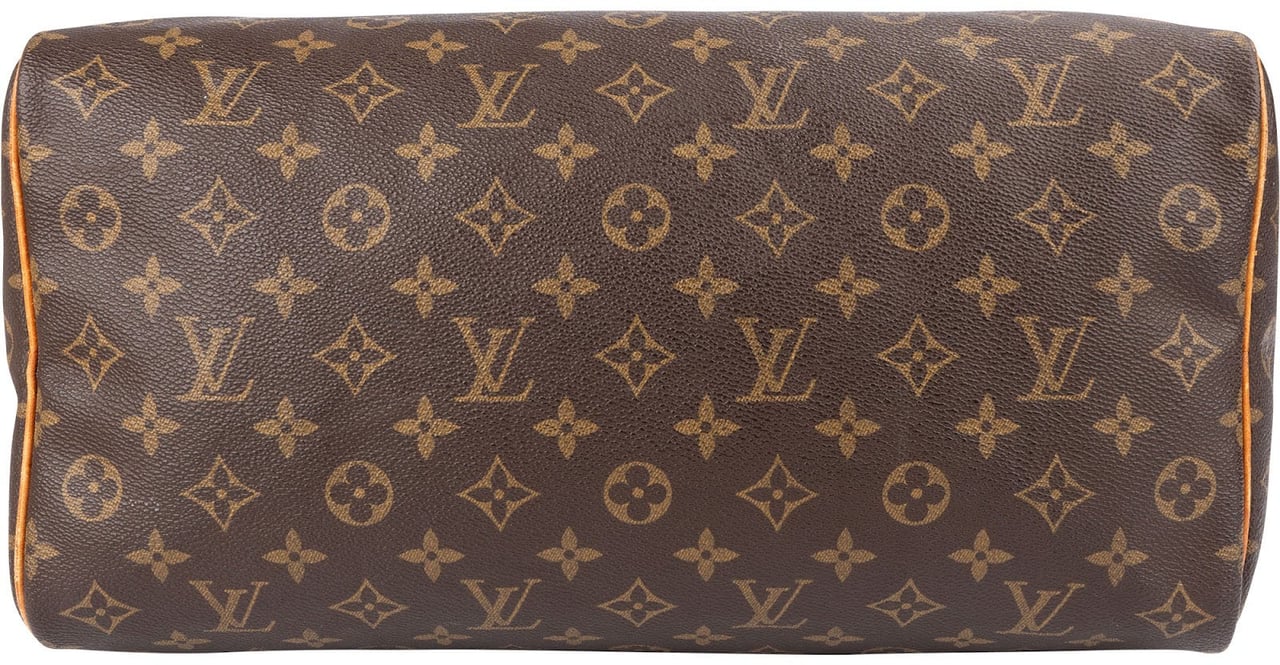 Louis Vuitton Monogram Canvas Speedy 35 Handbag Bruin