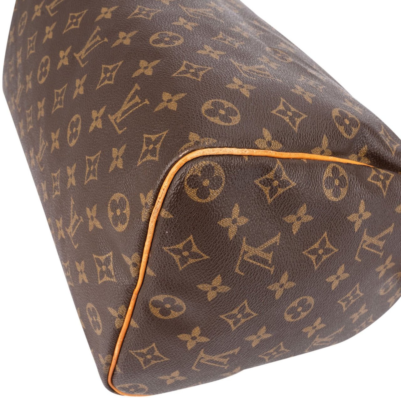 Louis Vuitton Monogram Canvas Speedy 35 Handbag Bruin