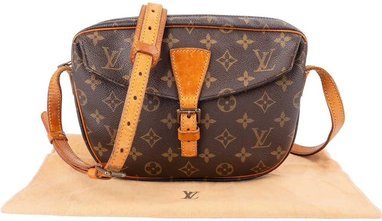Louis Vuitton Monogram Canvas Jeune Fille MM Crossbody Bag Bruin