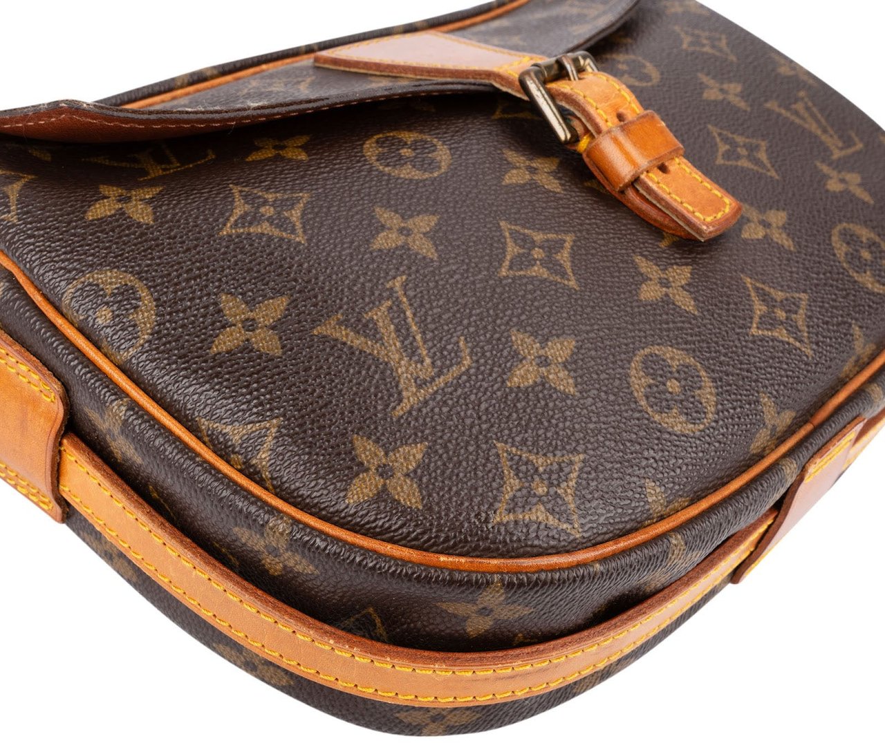 Louis Vuitton Monogram Canvas Jeune Fille MM Crossbody Bag Bruin
