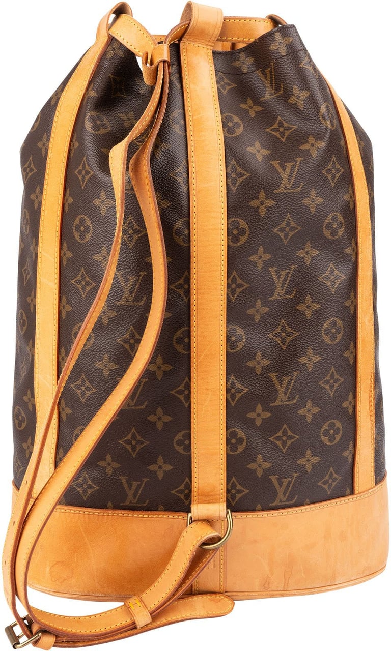 Louis Vuitton Monogram Canvas Randonnee GM Backpack Shoulder Bag Bruin
