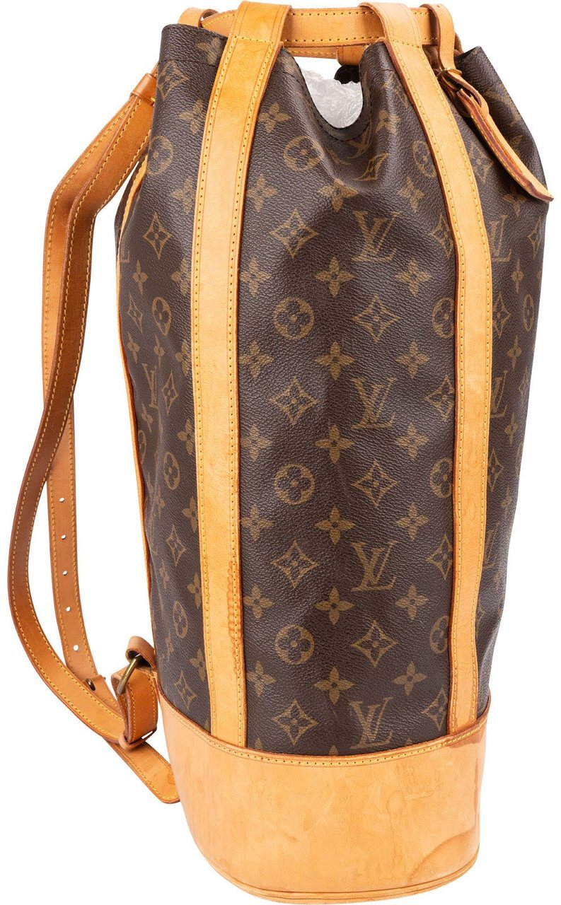 Louis Vuitton Monogram Canvas Randonnee GM Backpack Shoulder Bag Bruin
