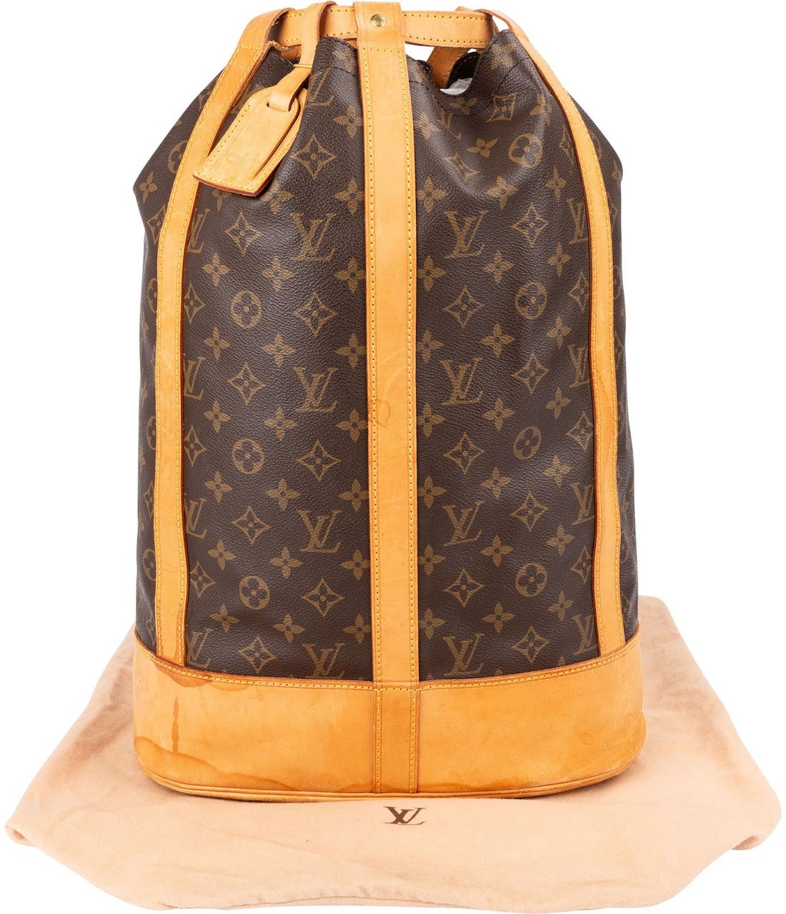 Louis Vuitton Monogram Canvas Randonnee GM Backpack Shoulder Bag Bruin