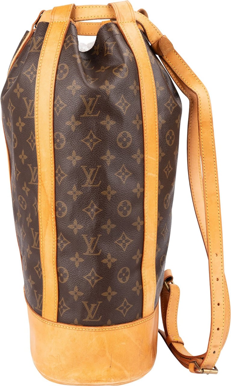 Louis Vuitton Monogram Canvas Randonnee GM Backpack Shoulder Bag Bruin