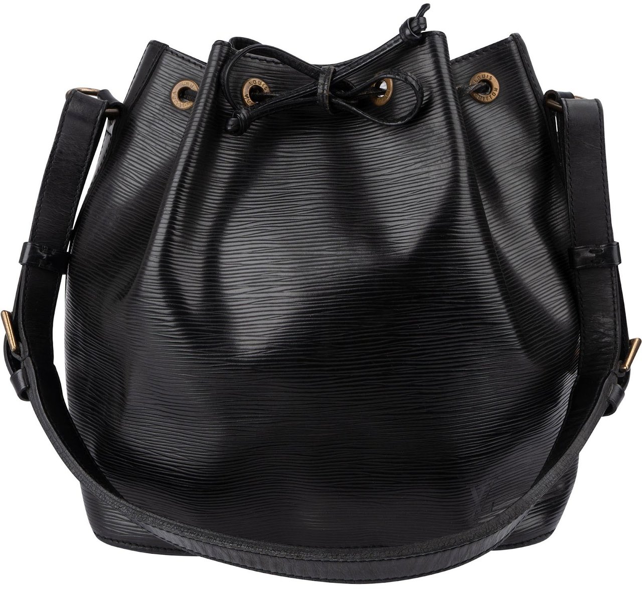 Louis Vuitton Noir Epi Leather Sac Noé Petit Shoulder Bag Zwart