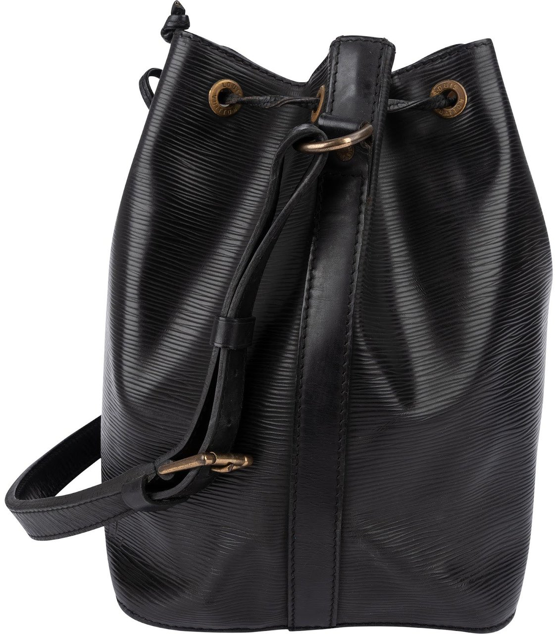 Louis Vuitton Noir Epi Leather Sac Noé Petit Shoulder Bag Zwart
