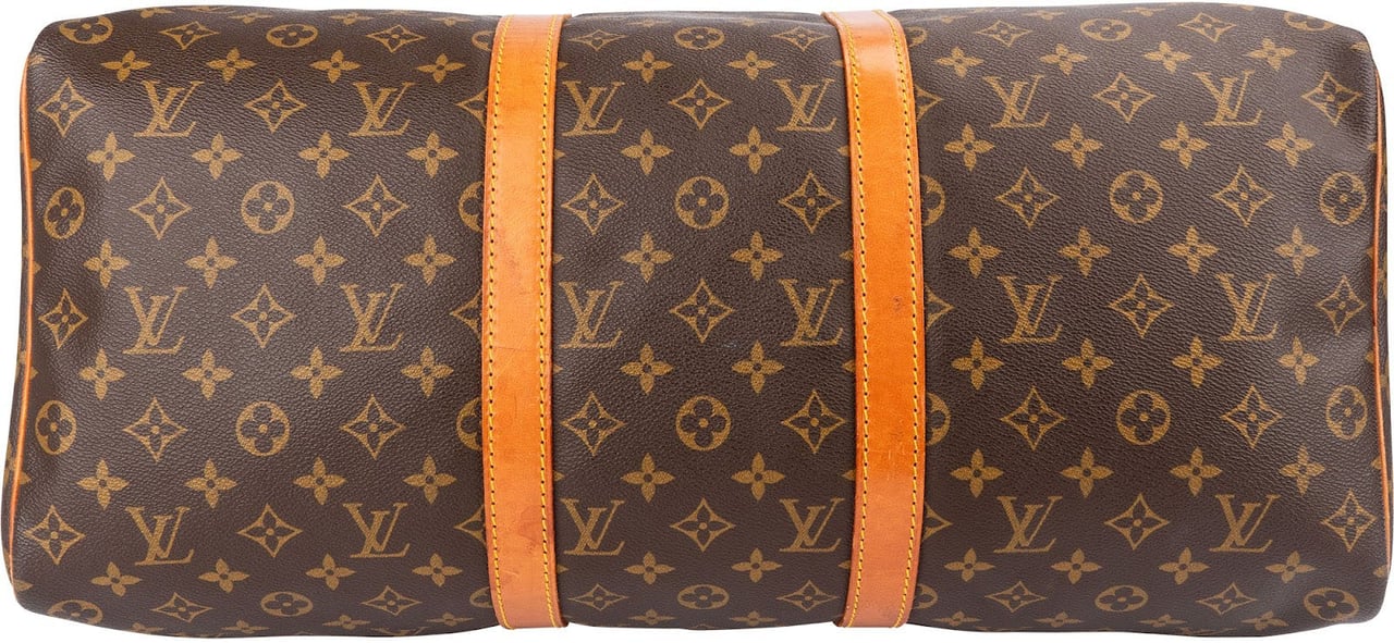 Louis Vuitton Monogram Canvas Keepall 50 Travel Bag Bruin