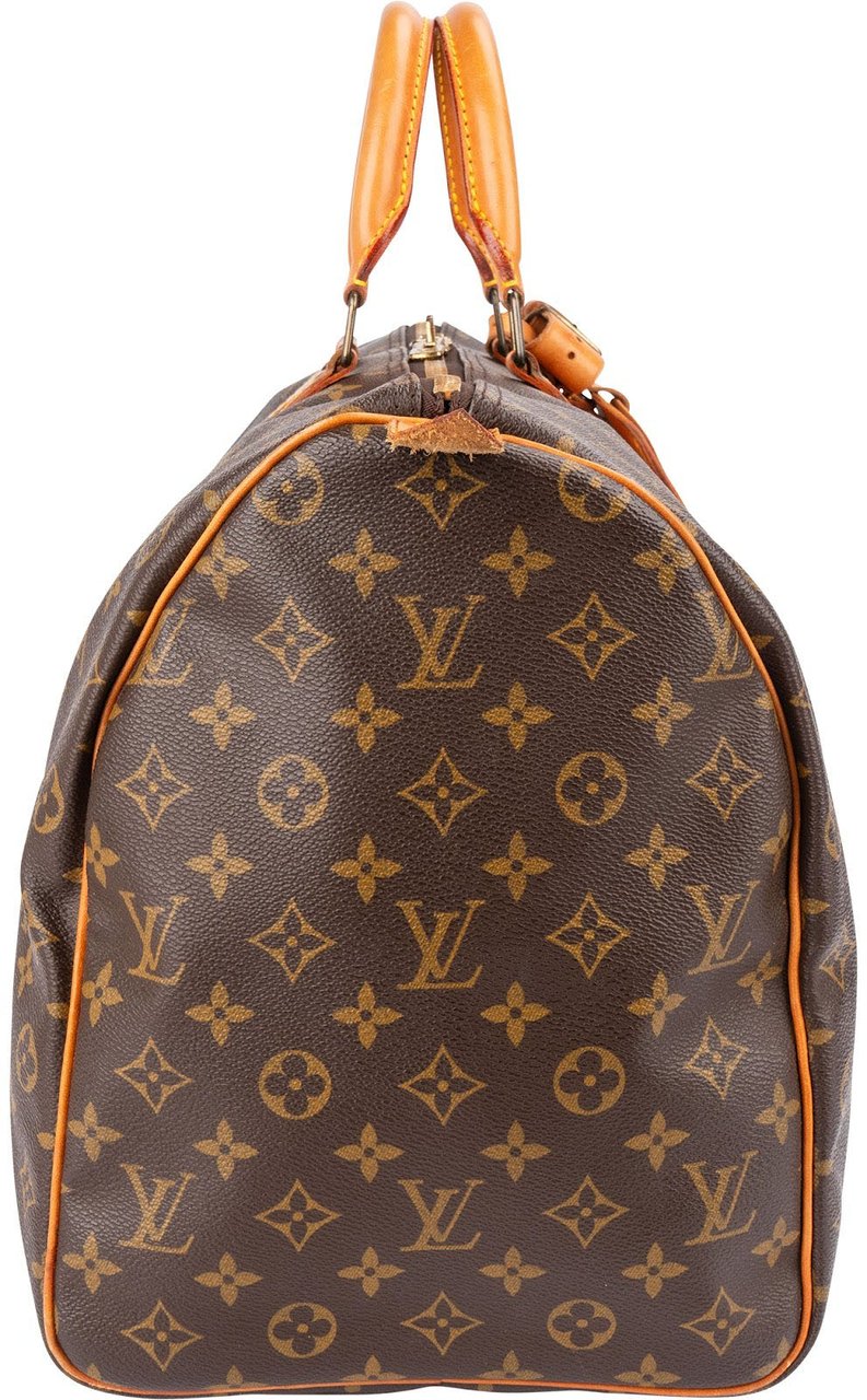 Louis Vuitton Monogram Canvas Keepall 50 Travel Bag Bruin