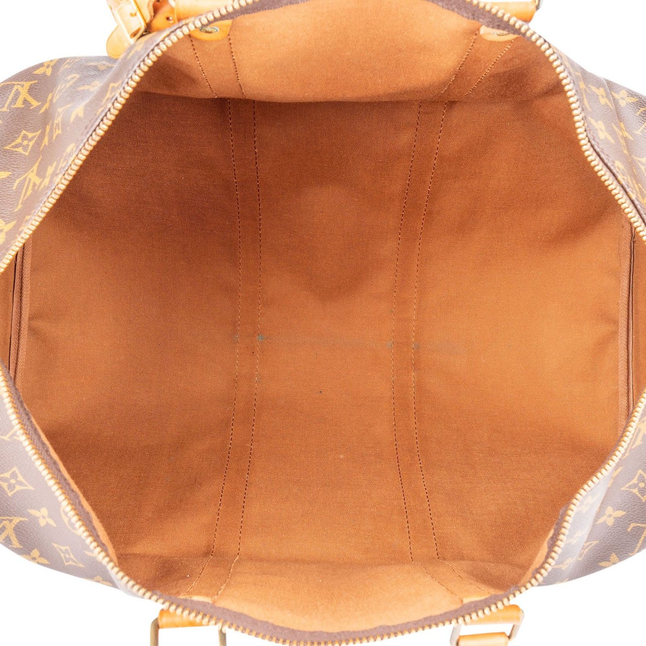 Louis Vuitton Monogram Canvas Keepall 50 Travel Bag Bruin