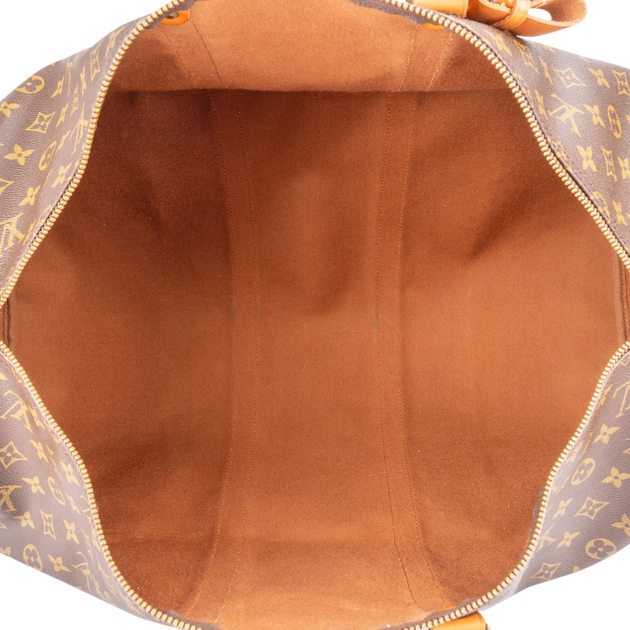 Louis Vuitton Monogram Canvas Keepall 55 Bandoulière Travel Bag Bruin