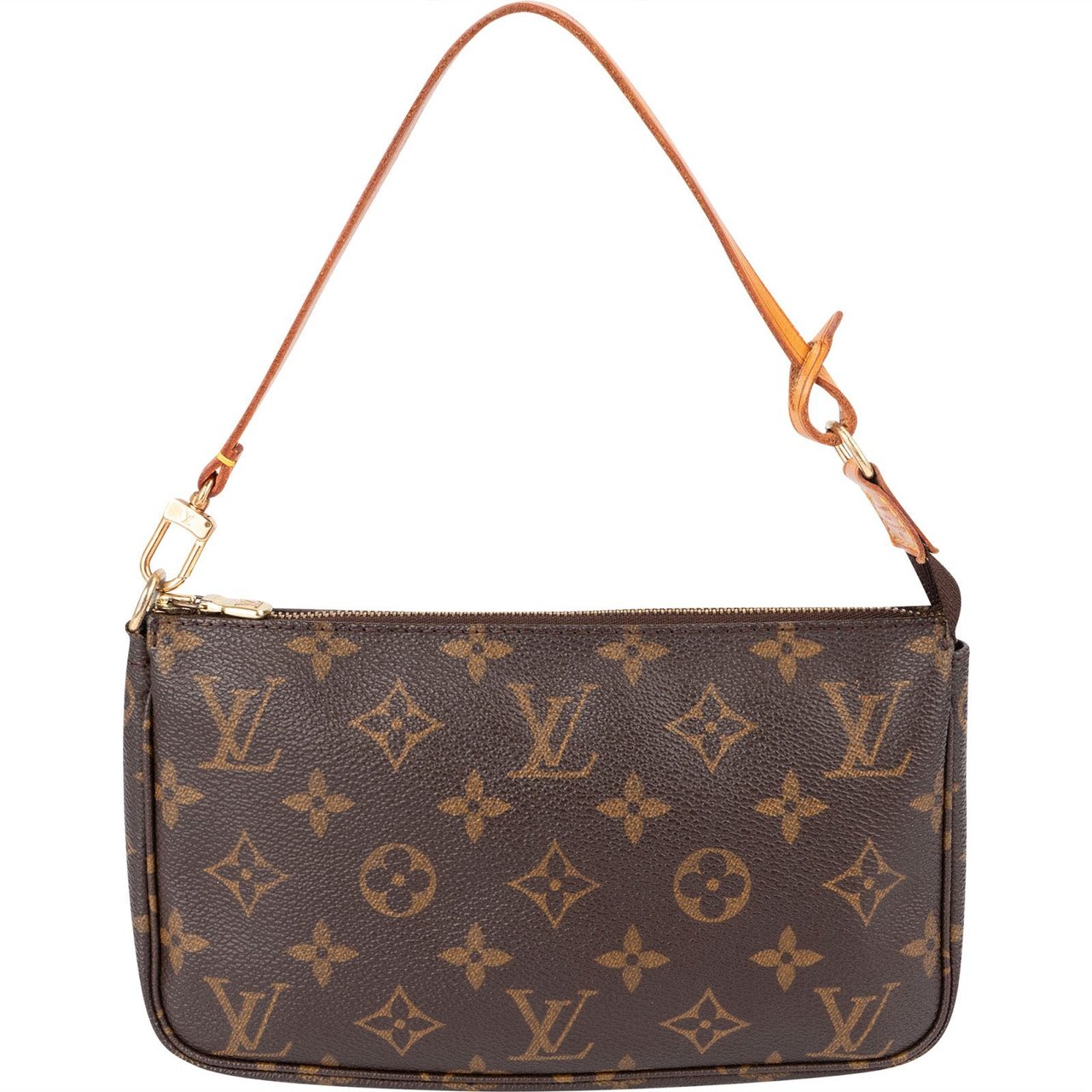 Louis Vuitton Monogram Canvas Pochette Accessoires Handbag Bruin