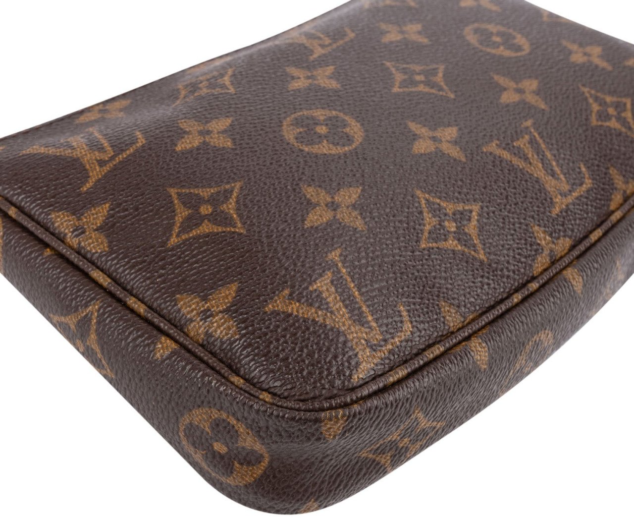 Louis Vuitton Monogram Canvas Pochette Accessoires Handbag Bruin