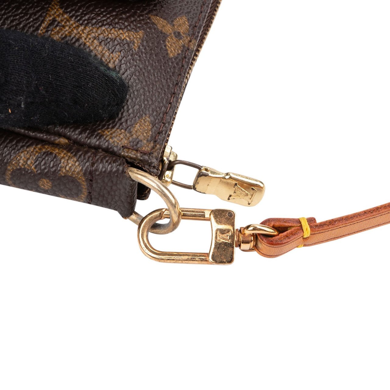 Louis Vuitton Monogram Canvas Pochette Accessoires Handbag Bruin