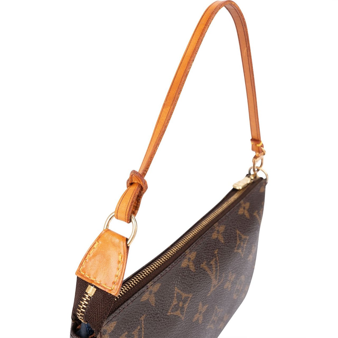 Louis Vuitton Monogram Canvas Pochette Accessoires Handbag Bruin