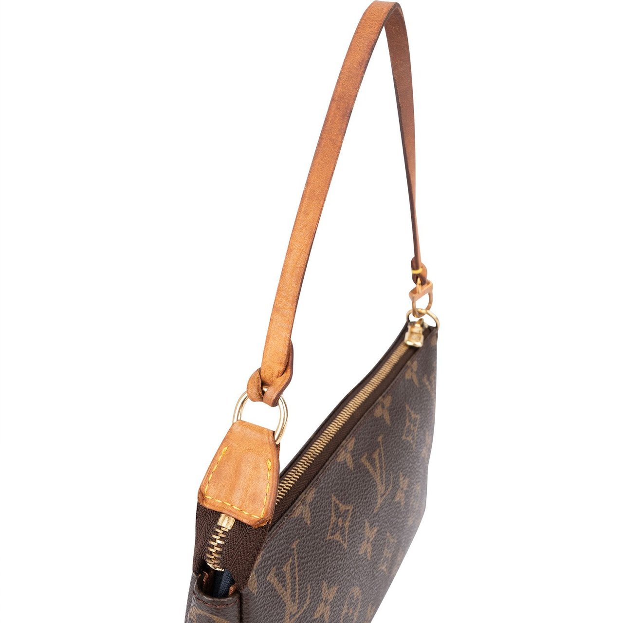 Louis Vuitton Monogram Canvas Pochette Accessoires Handbag Bruin