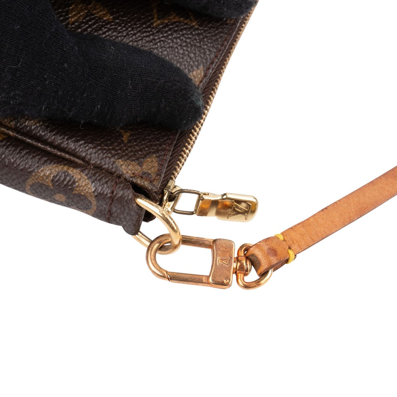 Louis Vuitton Monogram Canvas Pochette Accessoires Handbag Bruin