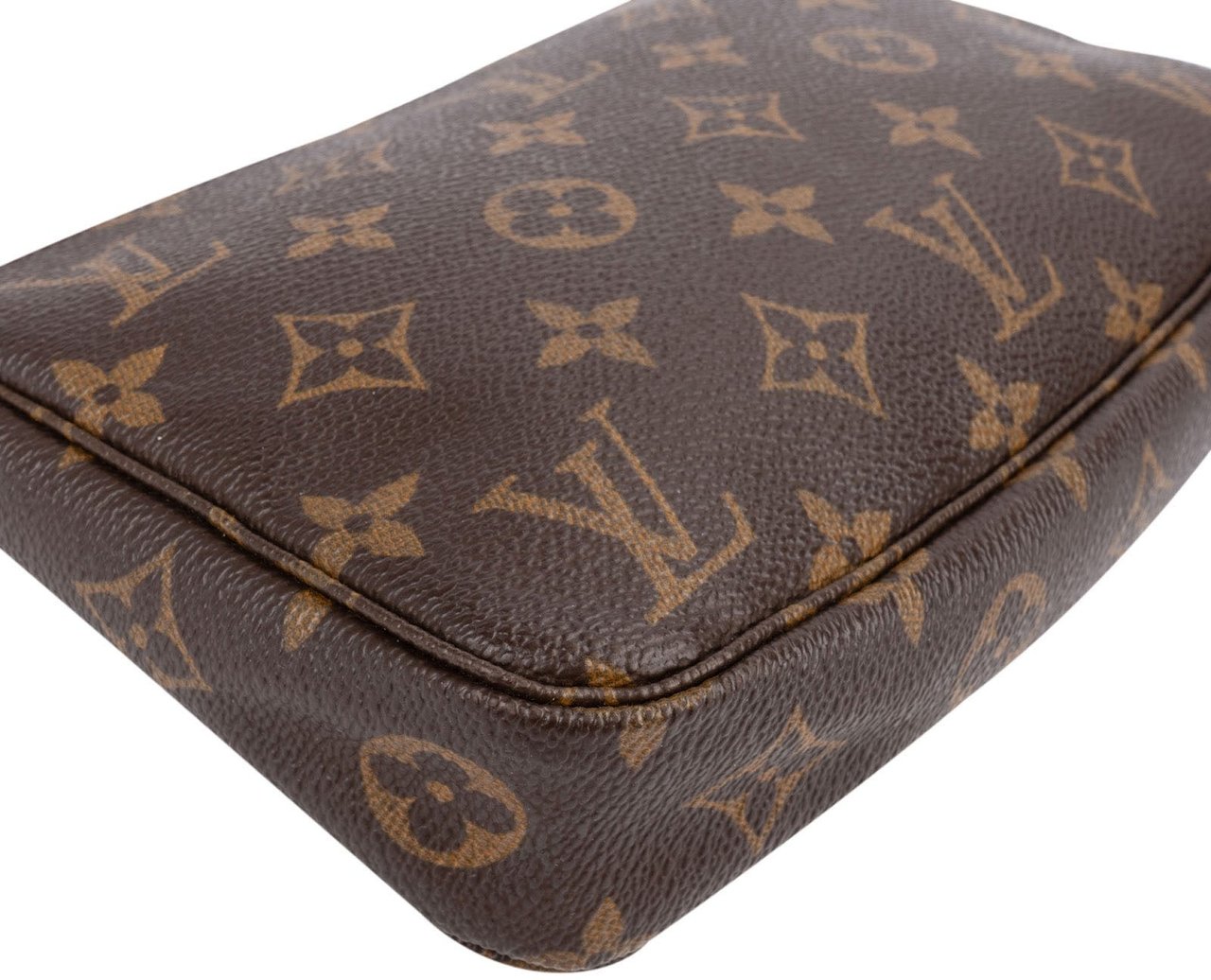 Louis Vuitton Monogram Canvas Pochette Accessoires Handbag Bruin