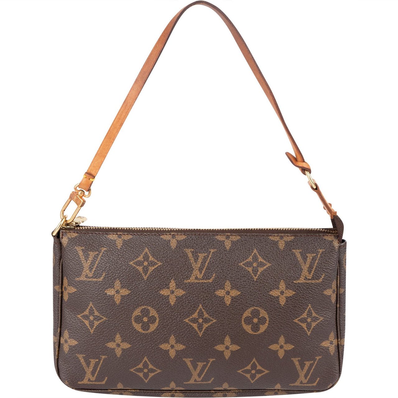 Louis Vuitton Monogram Canvas Pochette Accessoires Handbag Bruin