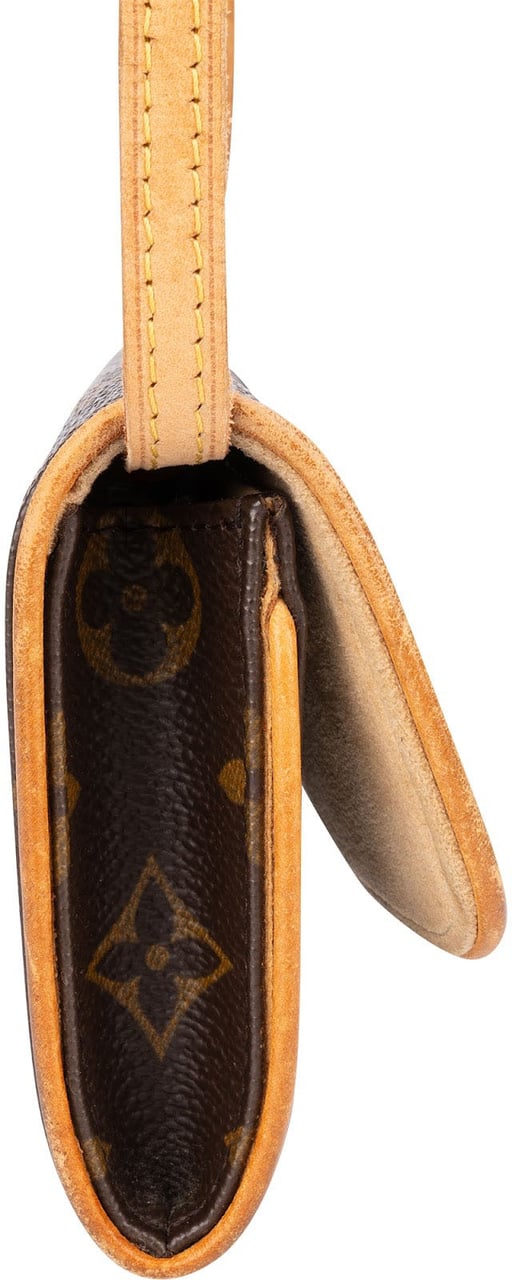Louis Vuitton Monogram Canvas Twin Pochette Accessoires Crossbody Bag Bruin