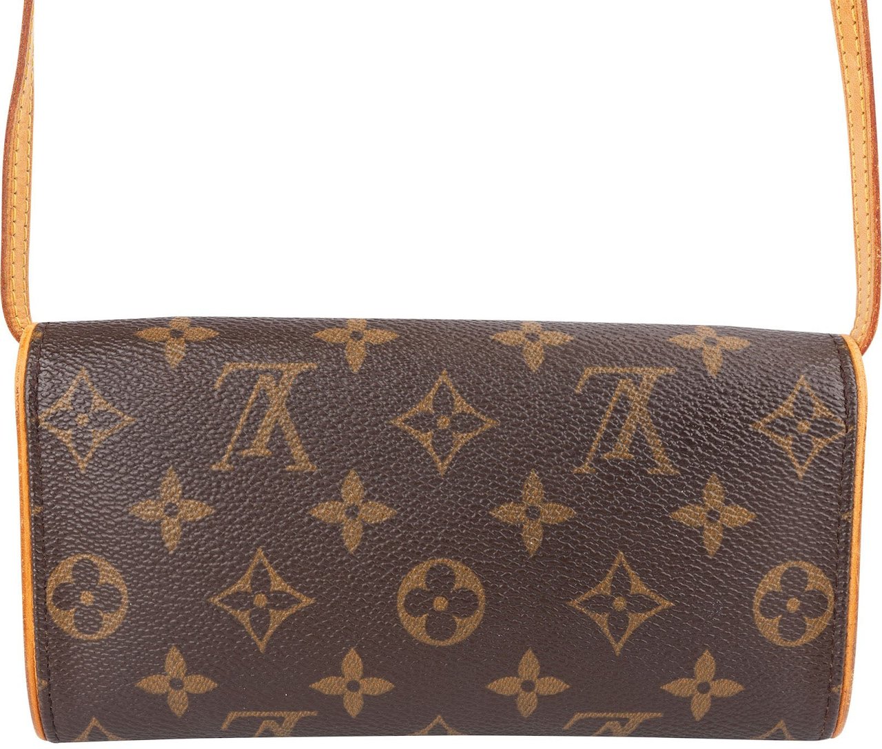 Louis Vuitton Monogram Canvas Twin Pochette Accessoires Crossbody Bag Bruin