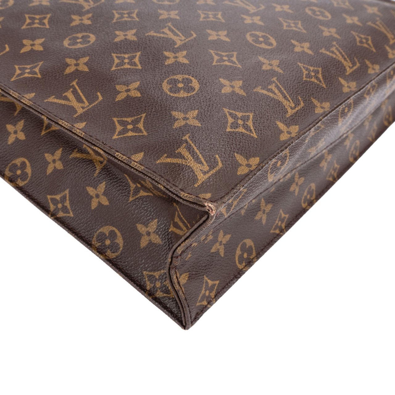 Louis Vuitton Monogram Canvas Sac Plat Handbag Bruin
