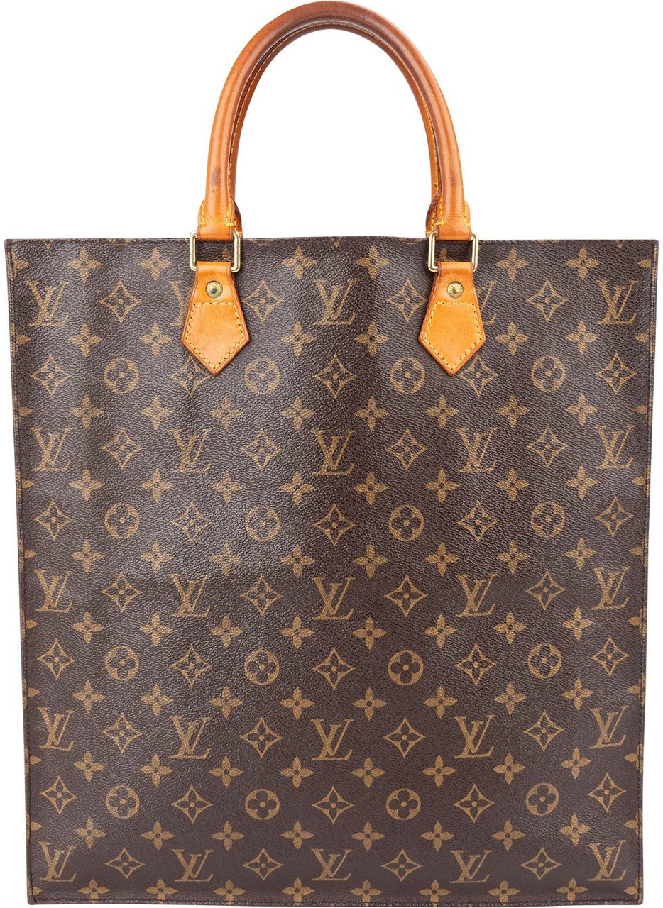 Louis Vuitton Monogram Canvas Sac Plat Handbag Bruin
