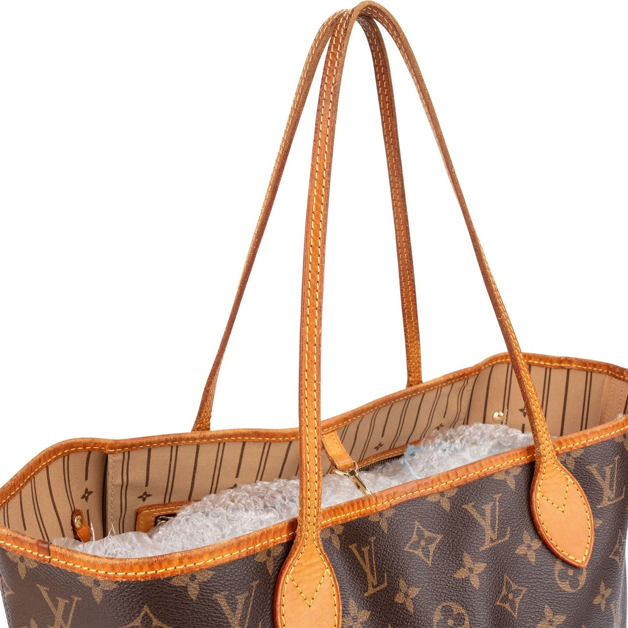Louis Vuitton Monogram Canvas Neverfull MM Shoulder Bag Bruin