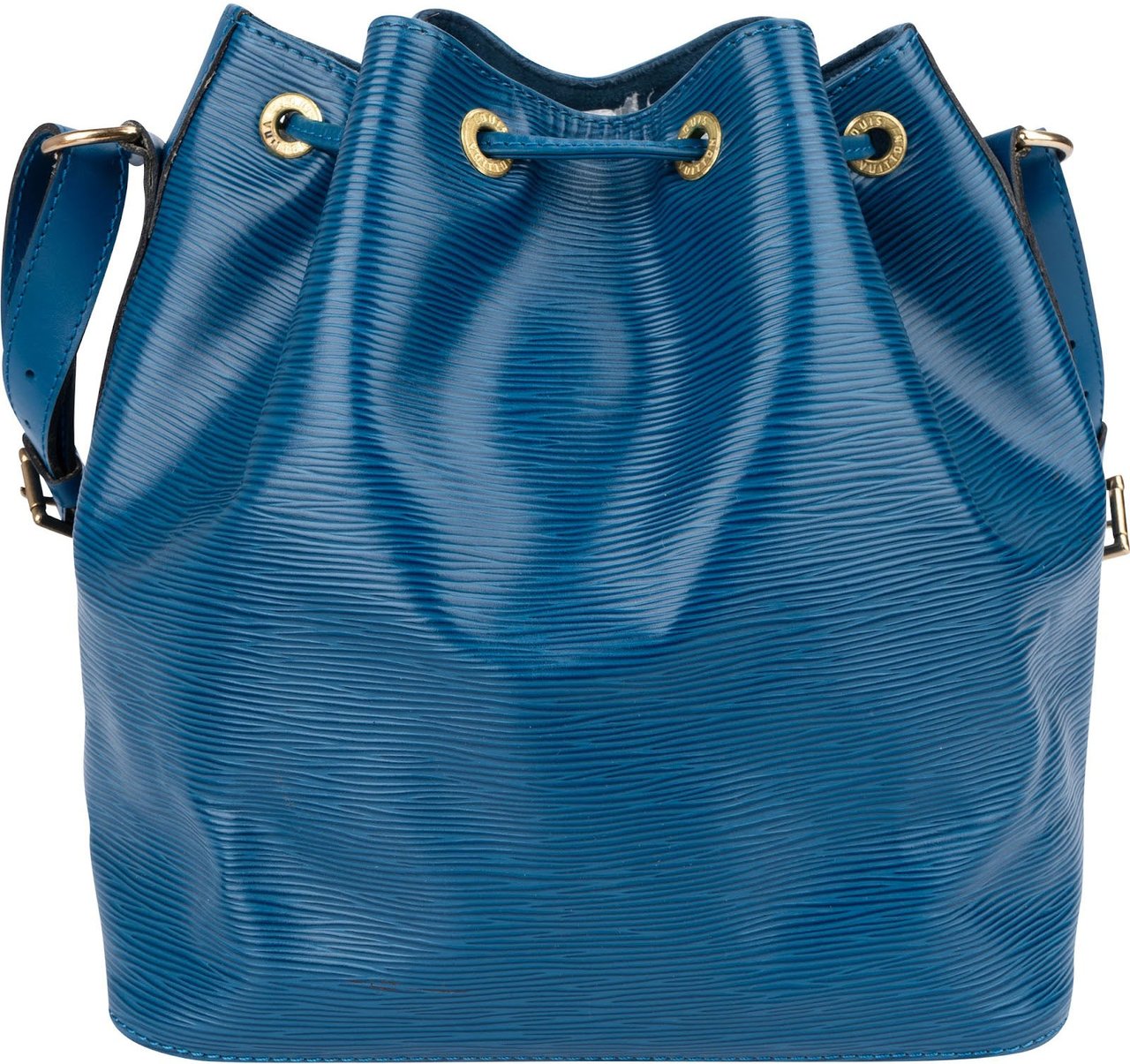 Louis Vuitton Blue Epi Leather Sac Noé Petit Shoulder Bag Blauw