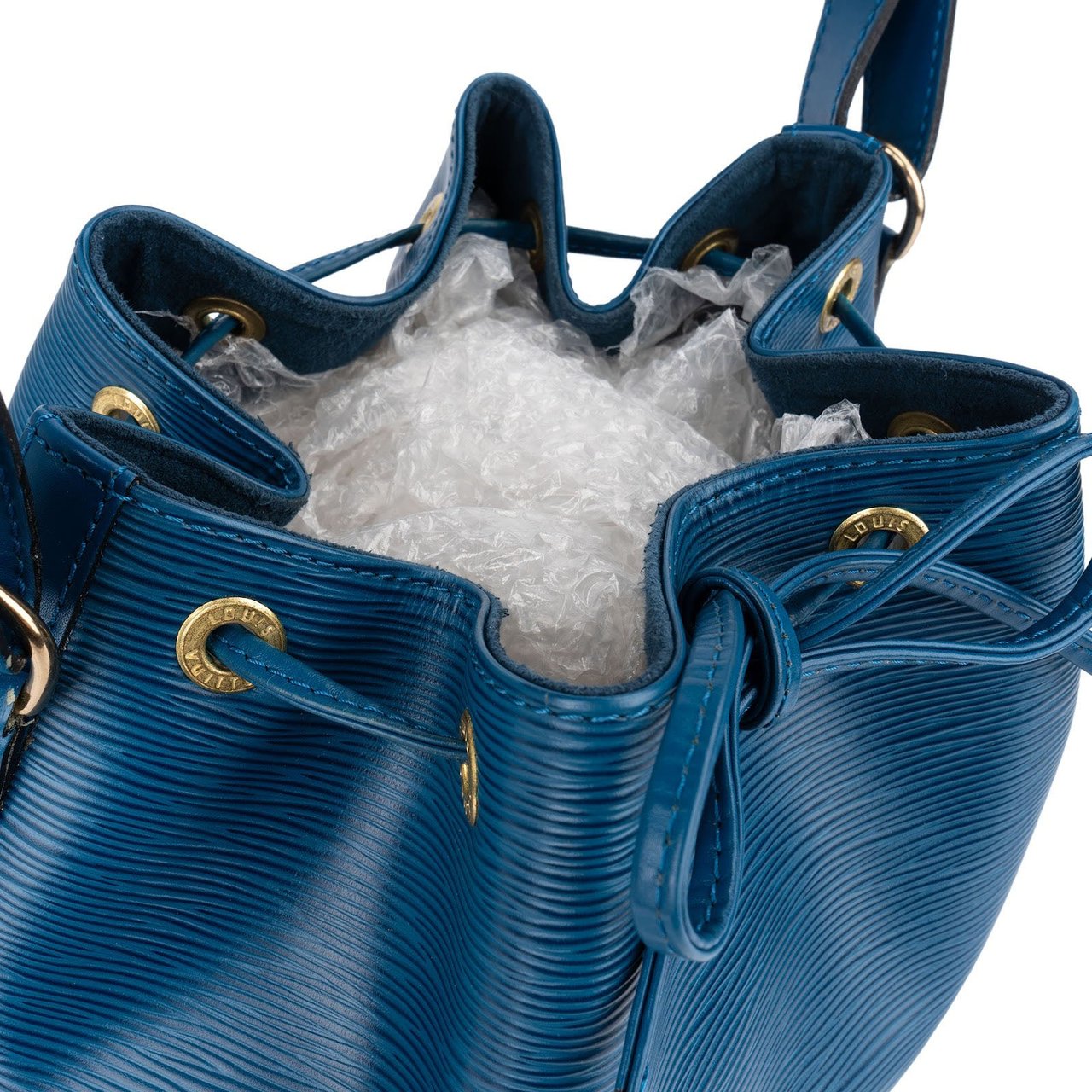 Louis Vuitton Blue Epi Leather Sac Noé Petit Shoulder Bag Blauw