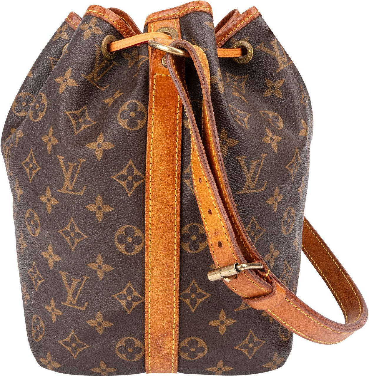 Louis Vuitton Monogram Canvas Sac Noé Petit Shoulder Bag Bruin