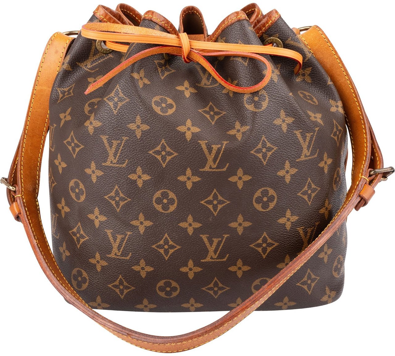 Louis Vuitton Monogram Canvas Sac Noé Petit Shoulder Bag Bruin