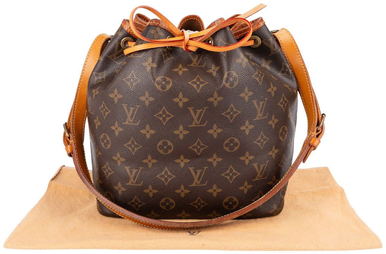 Louis Vuitton Monogram Canvas Sac Noé Petit Shoulder Bag Bruin