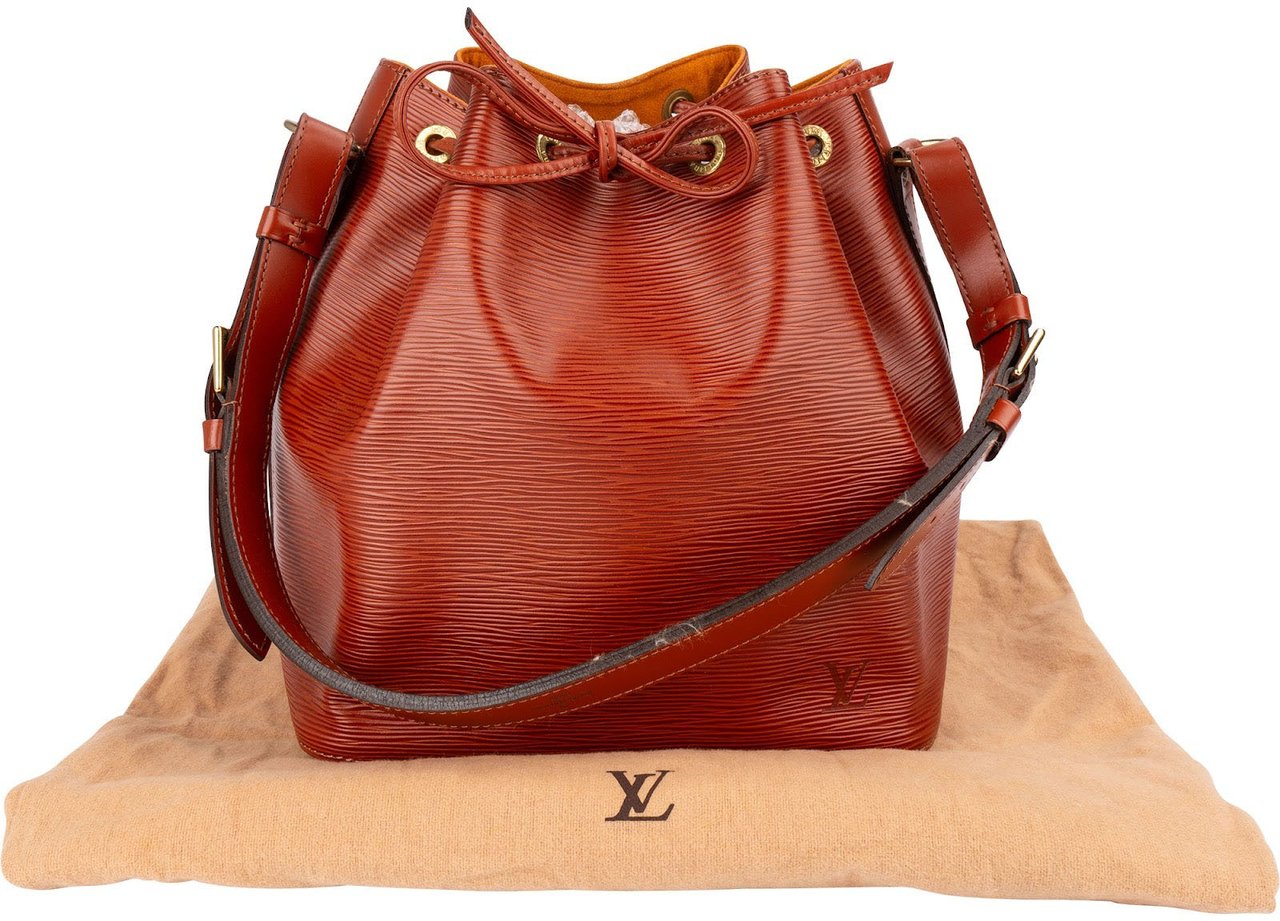 Louis Vuitton Kenyan Fawn Epi Leather Sac Noé Petit Shoulder Bag Bruin