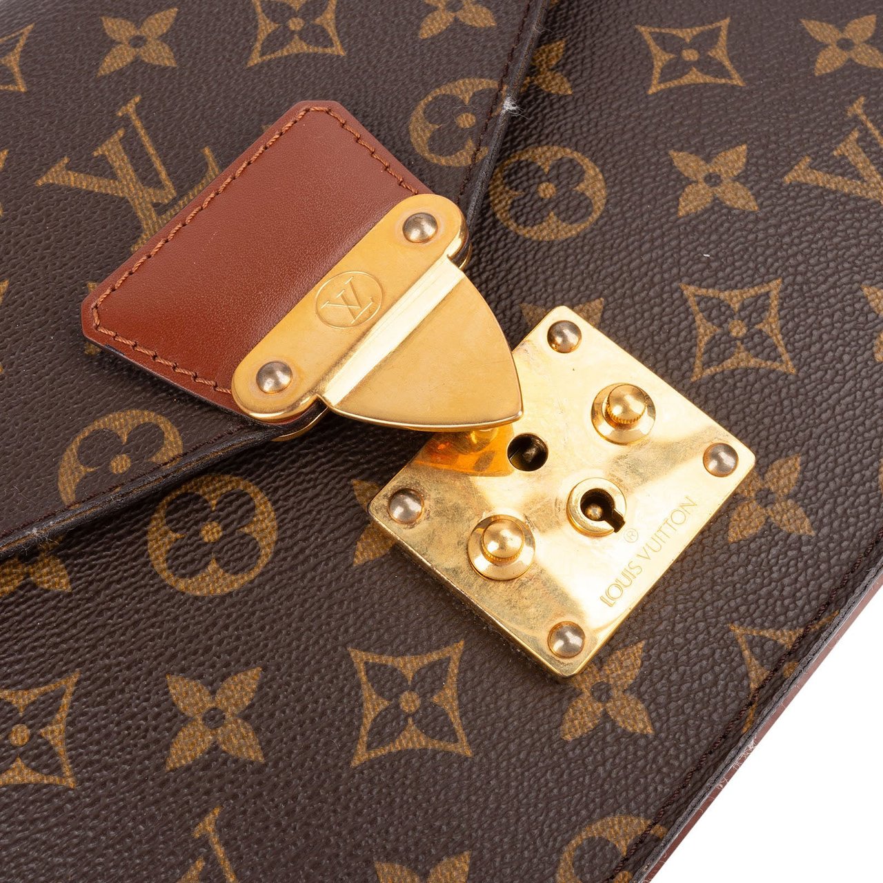 Louis Vuitton Monogram Canvas Concorde Handbag Bruin