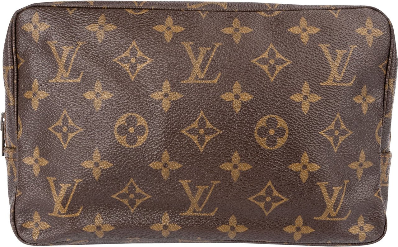 Louis Vuitton Monogram Canvas Trousse Toilette 23 Clutch Bruin