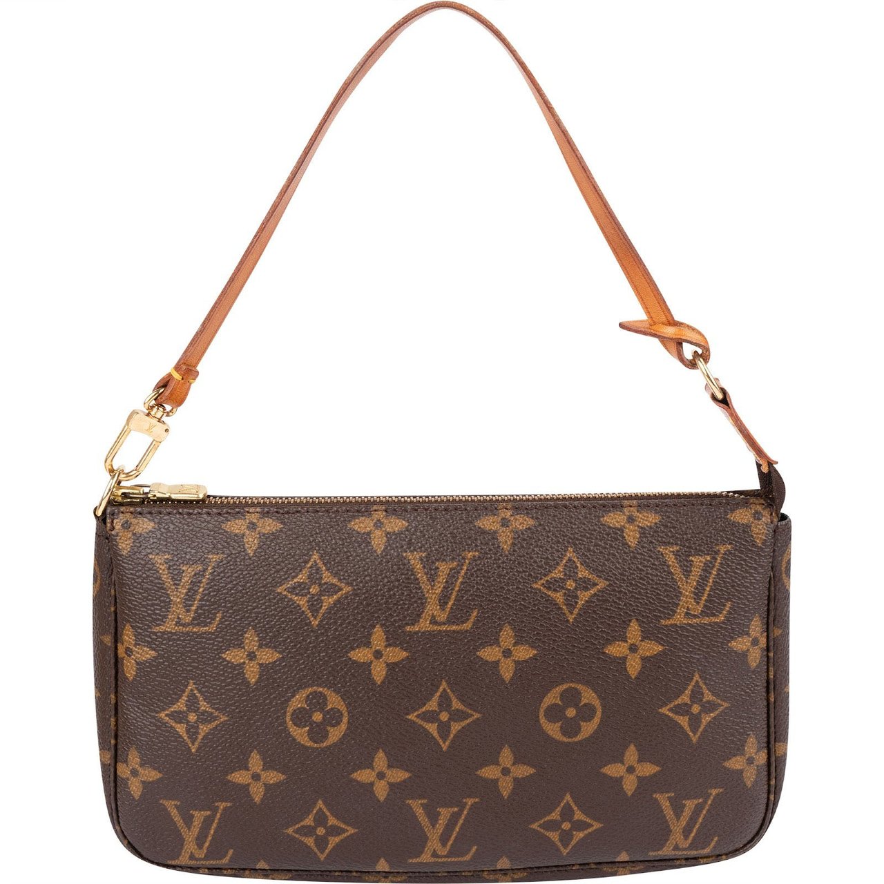 Louis Vuitton Monogram Canvas Pochette Accessoires Handbag Bruin