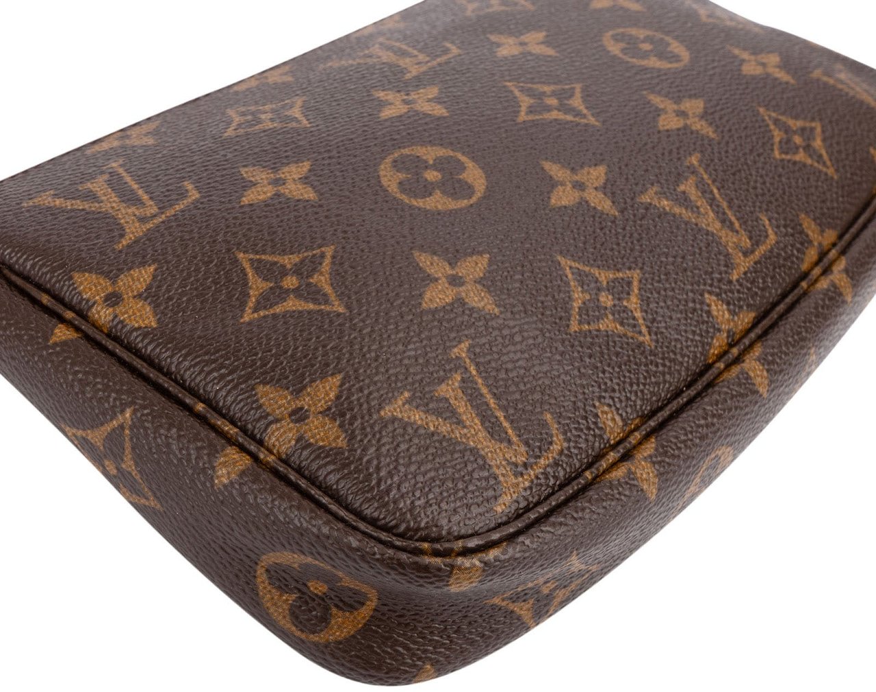 Louis Vuitton Monogram Canvas Pochette Accessoires Handbag Bruin