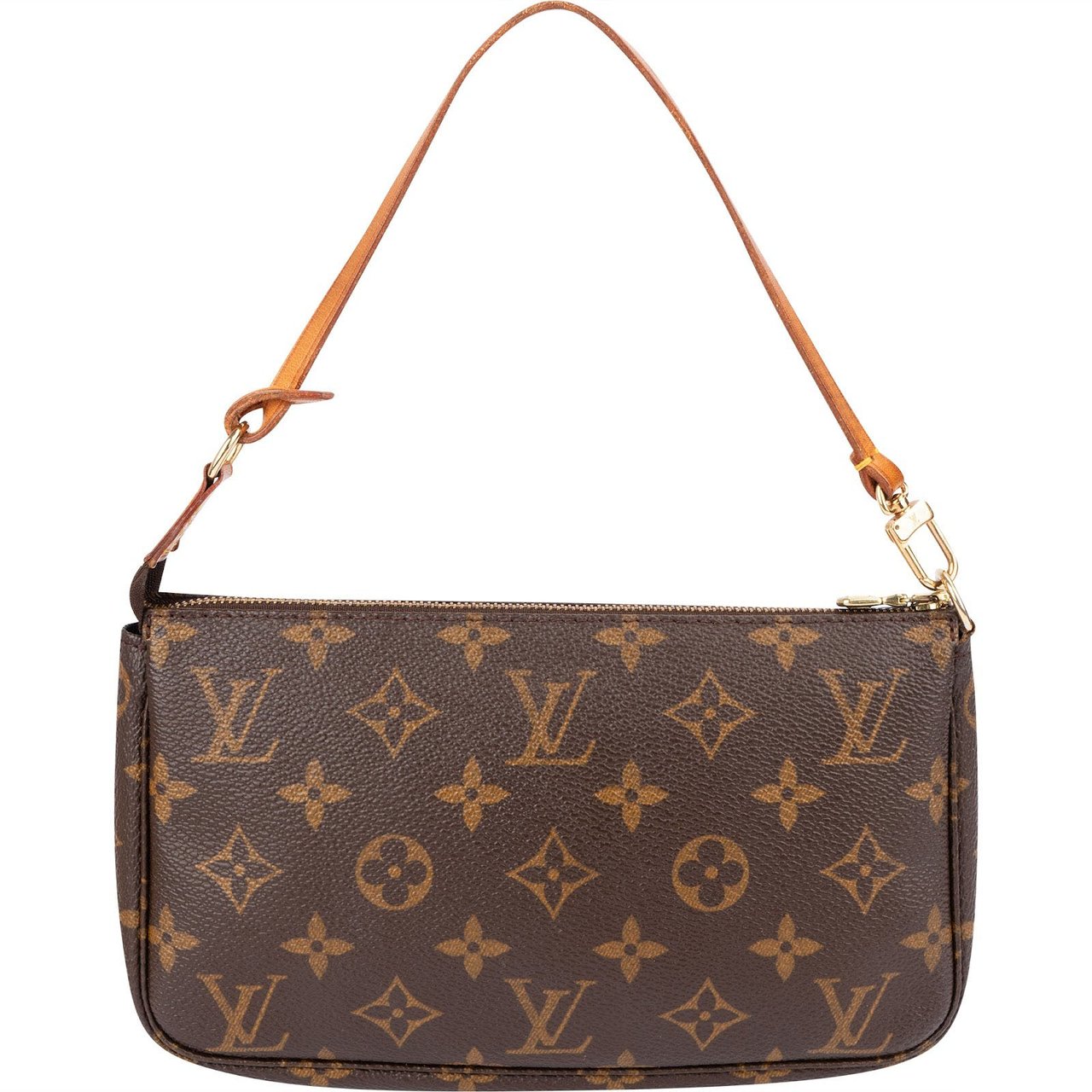 Louis Vuitton Monogram Canvas Pochette Accessoires Handbag Bruin
