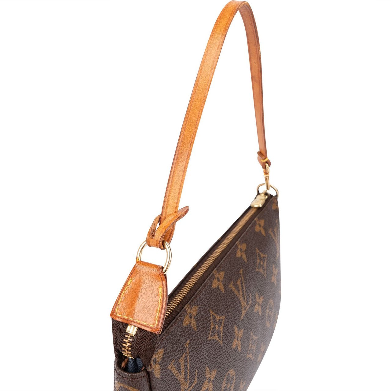 Louis Vuitton Monogram Canvas Pochette Accessoires Handbag Bruin