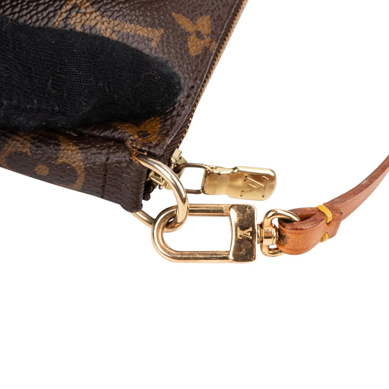 Louis Vuitton Monogram Canvas Pochette Accessoires Handbag Bruin
